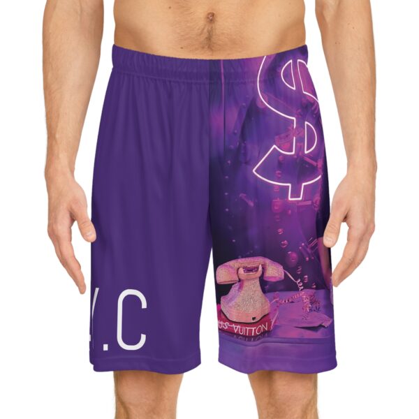 REN.Y.C Purple Basketball $horts