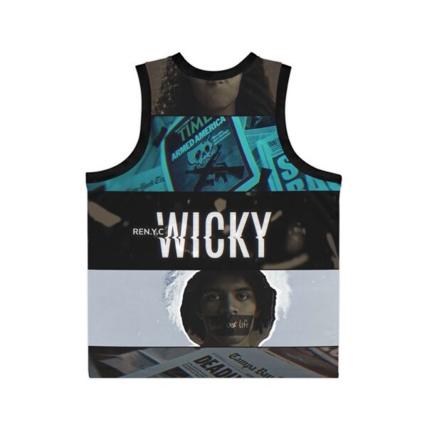 Wicky Unisex Basketball Jersey - Image 5