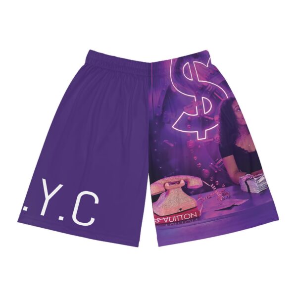 REN.Y.C Purple Basketball $horts - Image 2