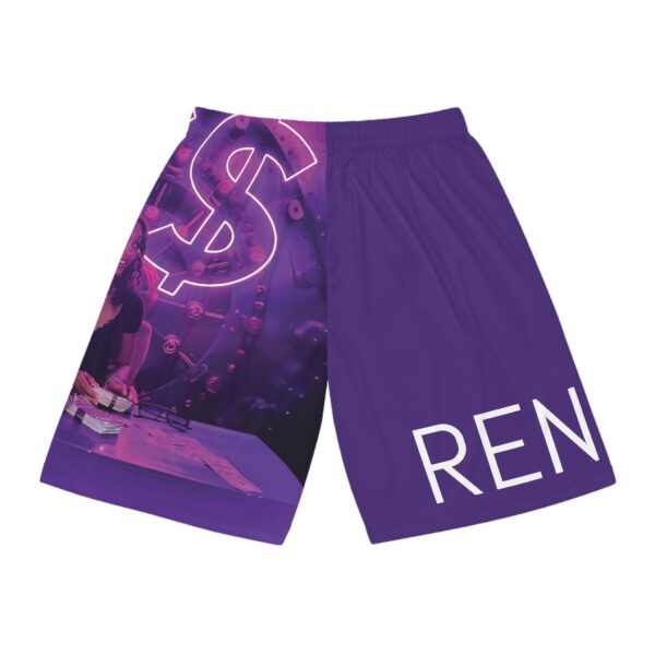 REN.Y.C Purple Basketball $horts - Image 3