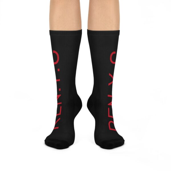 Black REN.Y.C Cushioned Crew Socks