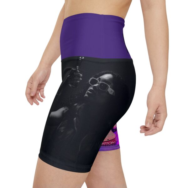 Women's Purple & Black Workout $horts - Image 6