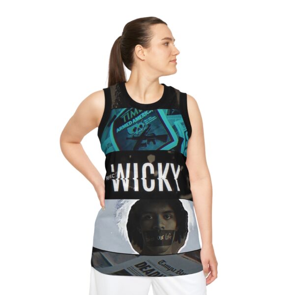 Wicky Unisex Basketball Jersey - Image 3